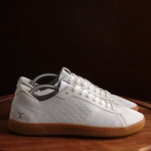 Flux Sneakers Mens SZ 10 White Adapt Knit Trainer Athletic Barefoot Walking Shoe